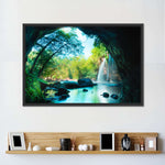 Thai Cave Waterfall Wall Art