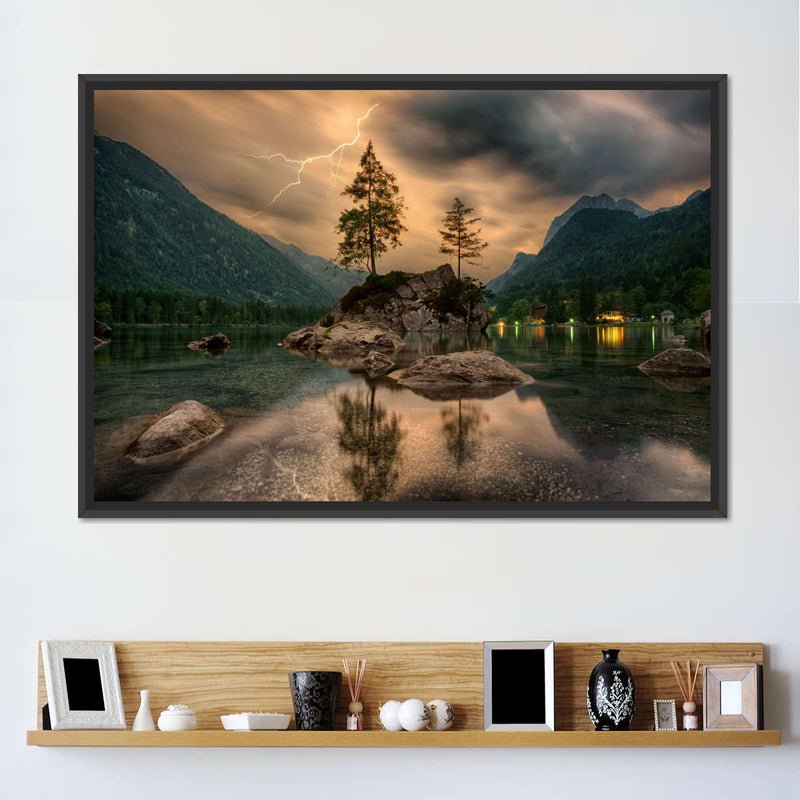 Magical Lakeside Mountain Wall Art
