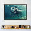 Swimming Elephant Wall Art