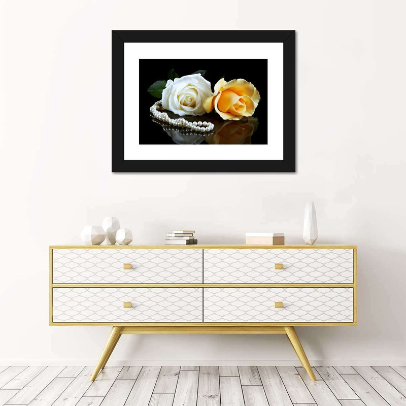 Pearls And Roses Wall Art