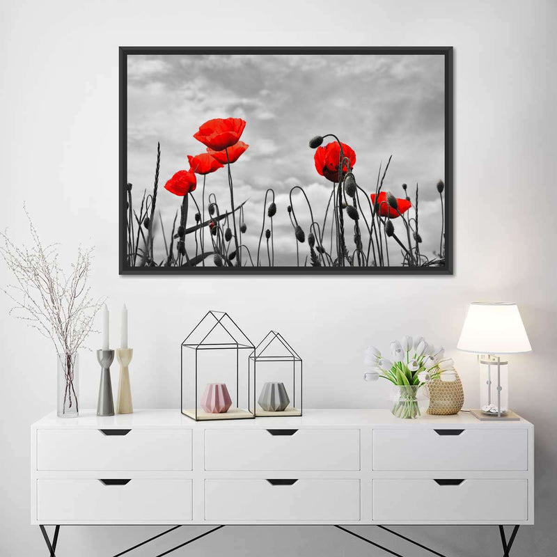 Pop Red Poppies Wall Art