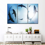 School Of Sharks Wall Art