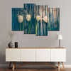 Pristine White Tulips Wall Art