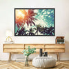Vintage Style Palm Trees Wall Art