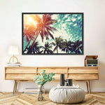 Vintage Style Palm Trees Wall Art