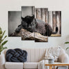 Lounging Black Panther Wall Art
