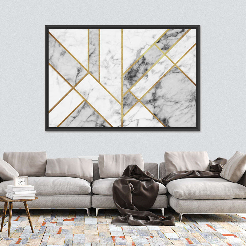Marble Texture Geometric Abstract Wall Art