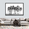 Zebras On The Move Wall Art