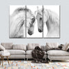 White Horse Couple Wall Art