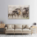 Wild Horse Stampede Wall Art