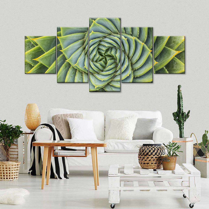 Spiral Succulent Wall Art