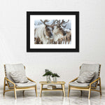 Snow Reindeer Wall Art
