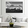 Monochrome Rocky Mountains Wall Art