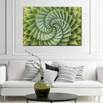 Spiral Succulent Wall Art