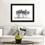 Zebras On The Move Wall Art