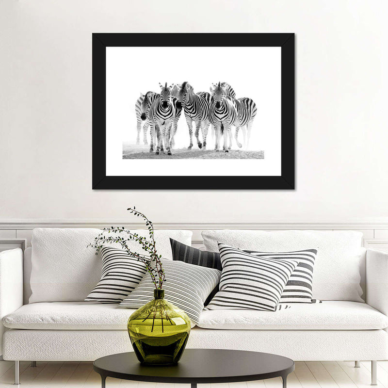 Zebras On The Move Wall Art