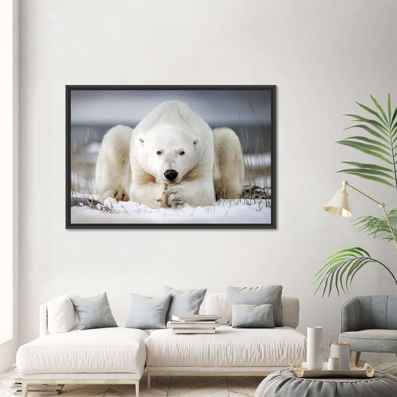 Yoga Polar Bear Wall Art