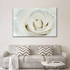 White Rose Close Up Wall Art