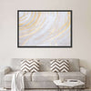 White And Gold Abstract Wall Art