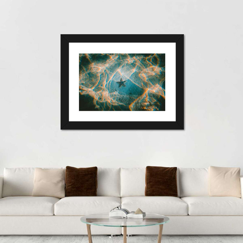Sandy Underwater Starfish Wall Art