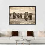 Herd Of Elephants Wall Art