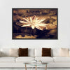 Sepia Lotus Flower Wall Art