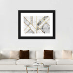 Marble Texture Geometric Abstract Wall Art