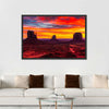 Monument Valley At Sunset Wall Art