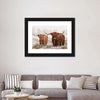 Hairy Scottish Highland Cows Wall Art