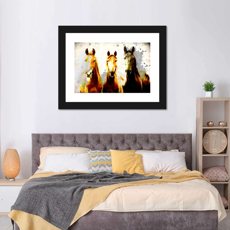 Three Horse Heads Wall Art