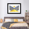 Marble Textured Geometric Wall Art
