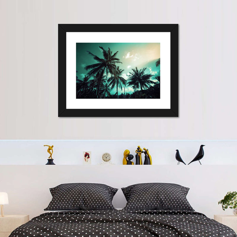 Retro Style Palm Trees Wall Art