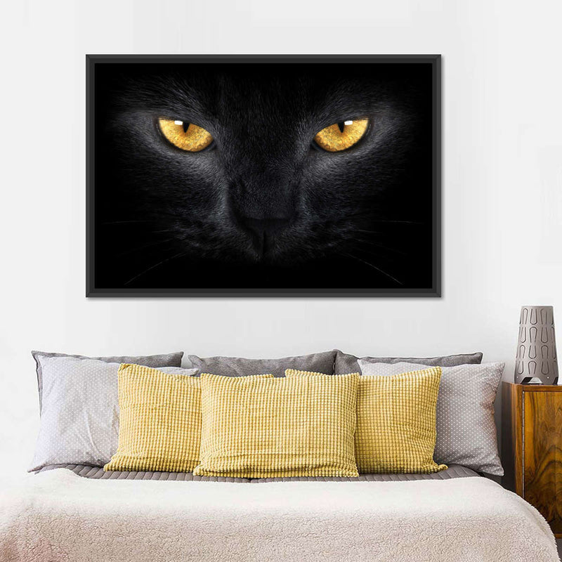 Yellow Eyed Cat Wall Art