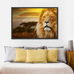 Lion In African Safari Wall Art