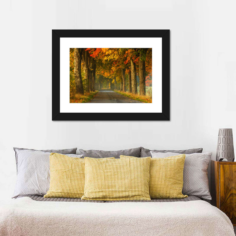 Polish Autumn Road Wall Art