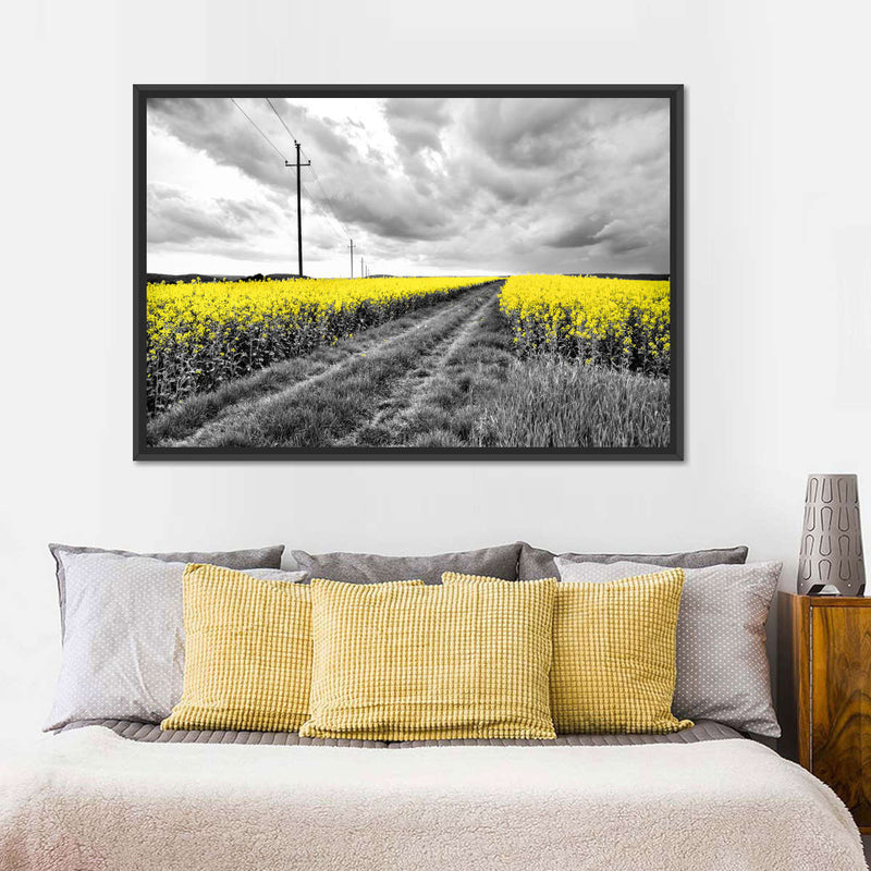 Pop Yellow Flower Field Wall Art