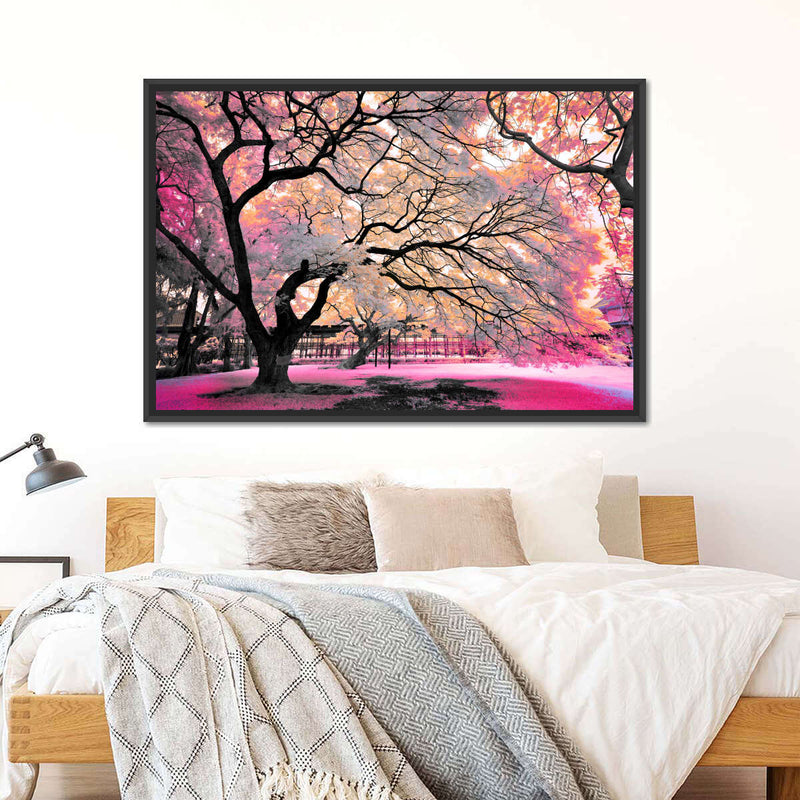 Pink Bloom Claw Trees Wall Art