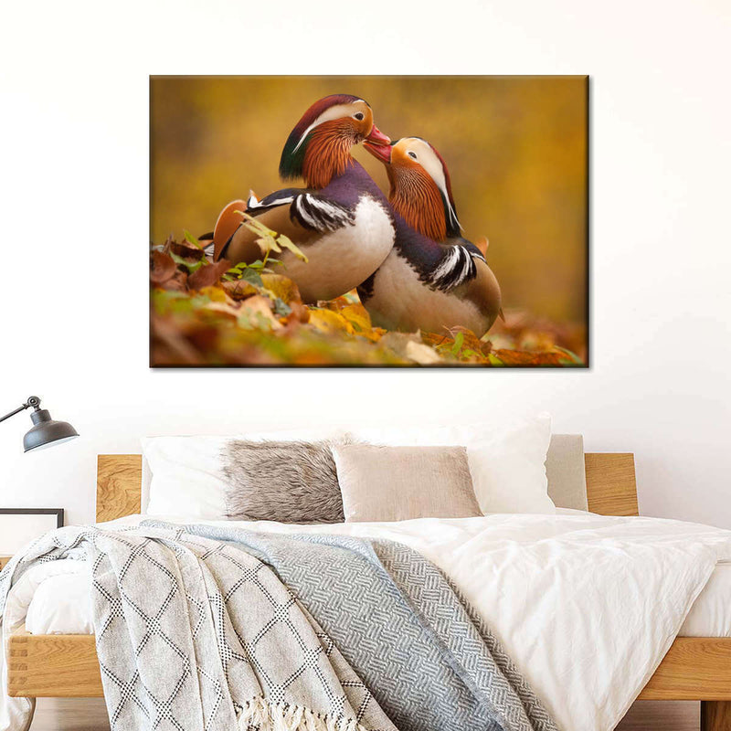 Loving Mandarin Ducks Wall Art
