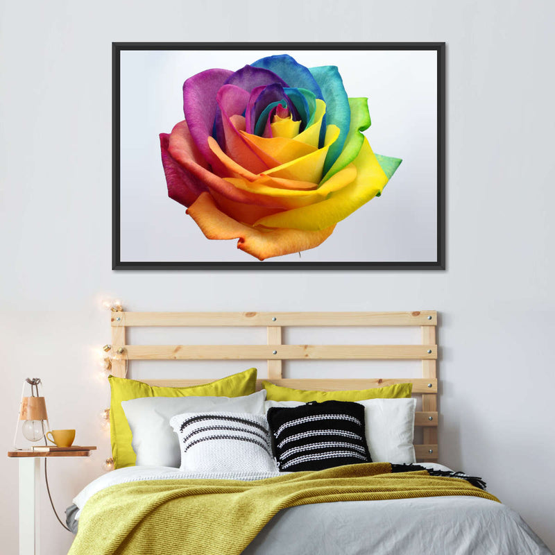 Rainbow Rose Wall Art