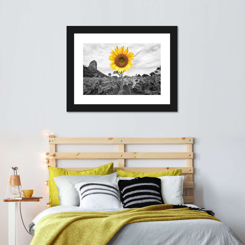 Pop Golden Sunflower Wall Art