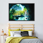 Thai Cave Waterfall Wall Art