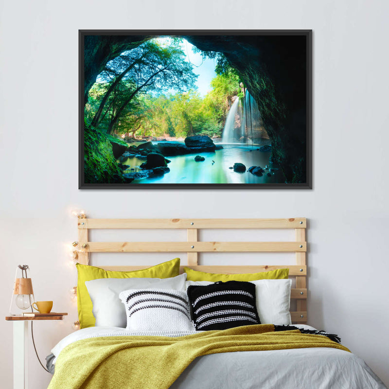 Thai Cave Waterfall Wall Art
