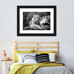 Textured White Tiger Wall Art