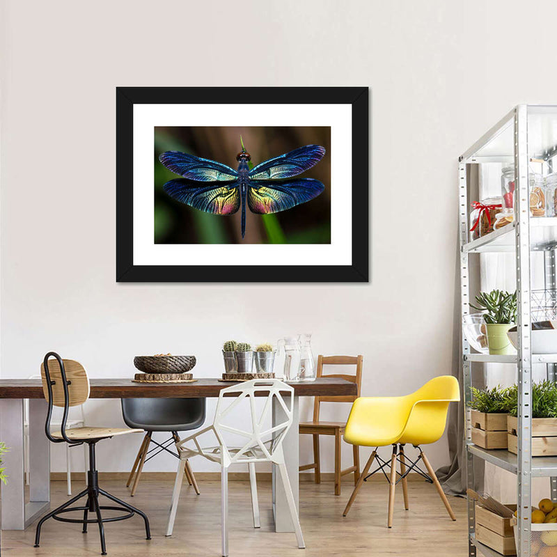 Prismatic Dragonfly Wall Art