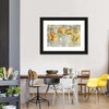 Large Golden Flowers Wall Art
