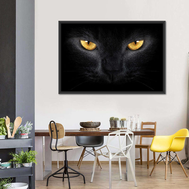 Yellow Eyed Cat Wall Art
