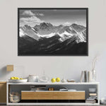 Monochrome Rocky Mountains Wall Art