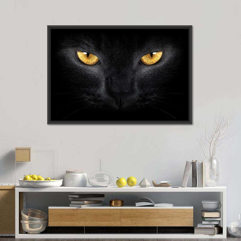 Yellow Eyed Cat Wall Art