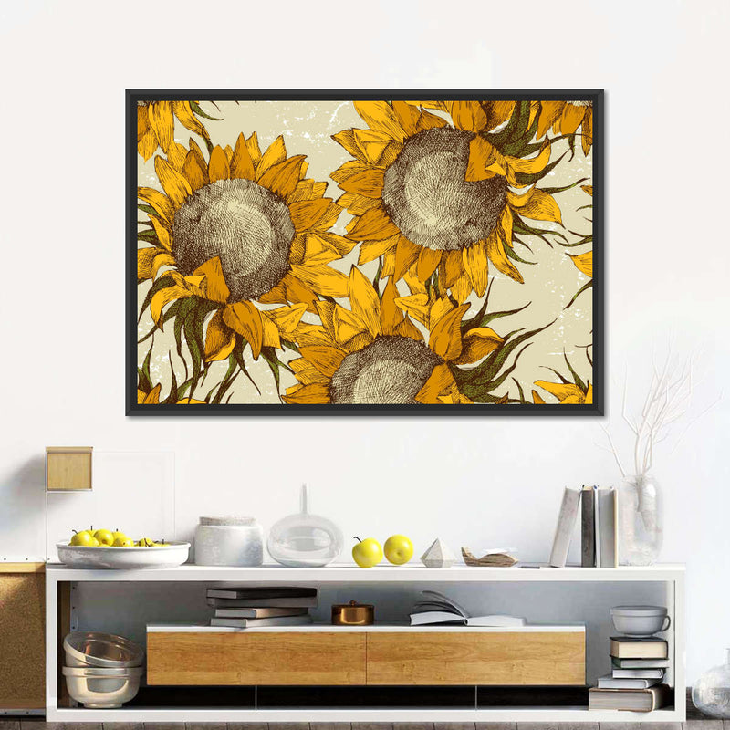 Yellow Sunflowers Wall Art