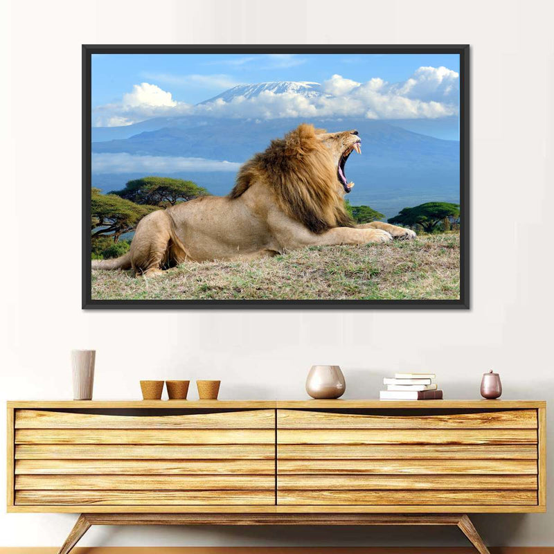 Roaring Safari Lion Wall Art